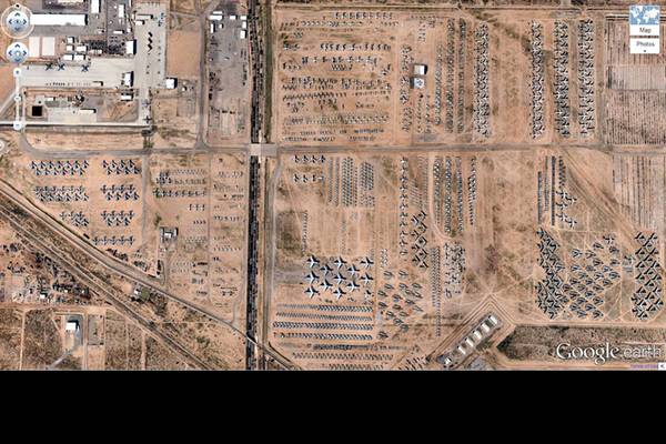airplane-boneyard-tucson-arizona-google-earth