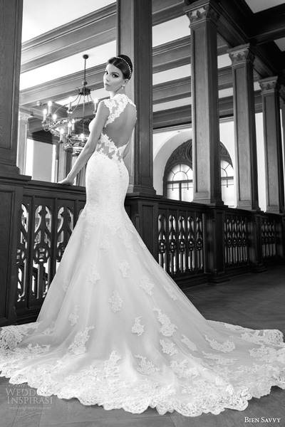 bien-savvy-bridal-spring-2014-scarlet-cap-sleeve-wedding-dress-keyhole-back