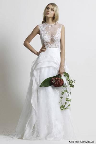 costarellos-bridal-2014-sexy-sheer-bodice-wedding-dress
