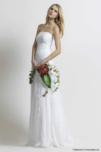 costarellos-bridal-2014-strapless-wedding-dress-silk-tulle-chantilly-lace