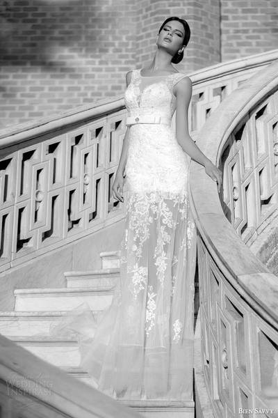 wedding-dresses-bien-savvy-one-love-bridal-spring-2014-melanie-sleeveless-gown-illusion-neckline