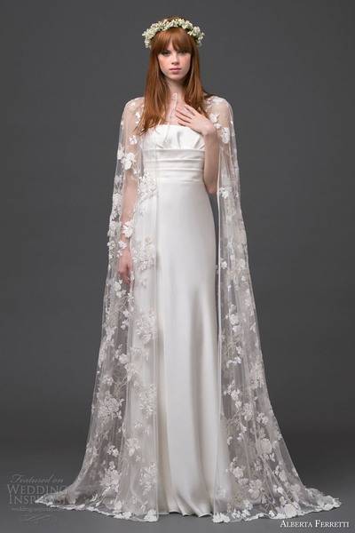 alberta-ferretti-bridal-2015-strapless-wedding-dress-lace-cape-altair-front-view-train