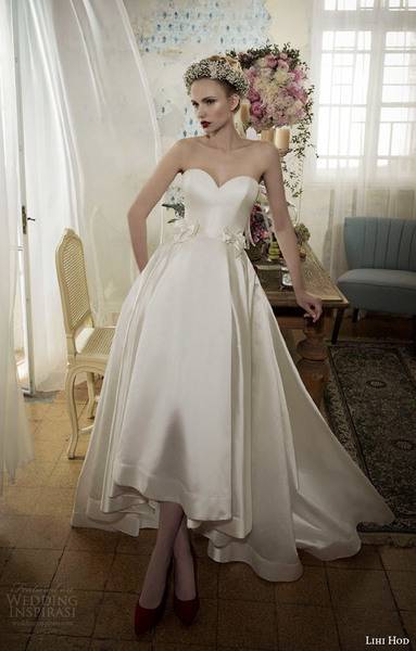 lihi-hod-bridal-spring-2014-strapless-wedding-dress-high-low-skirt-princess-fresh