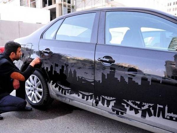 Уметност од нечистотијата на автомобилите