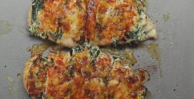 Пилешки гради со спанаќ